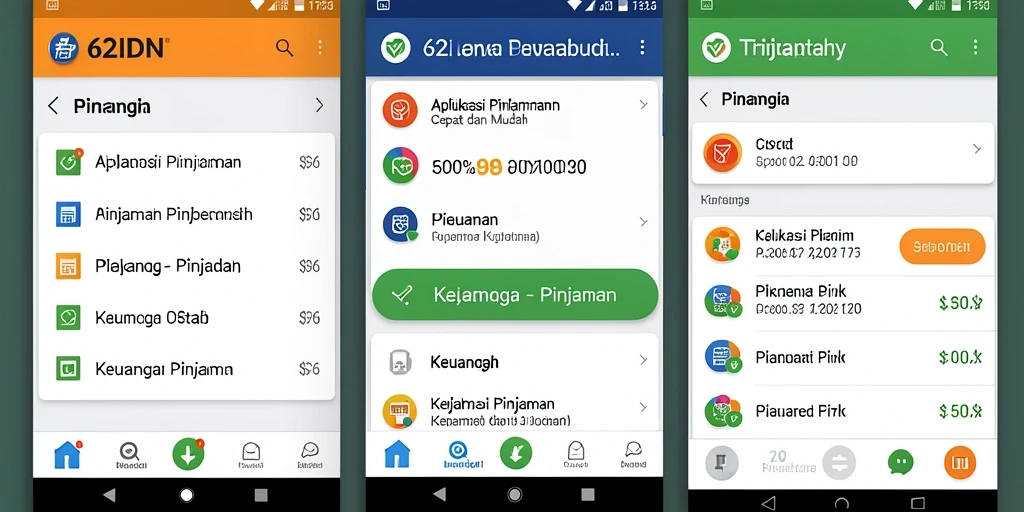 Tampilan antarmuka aplikasi 62IDN yang ramah pengguna dan menarik.