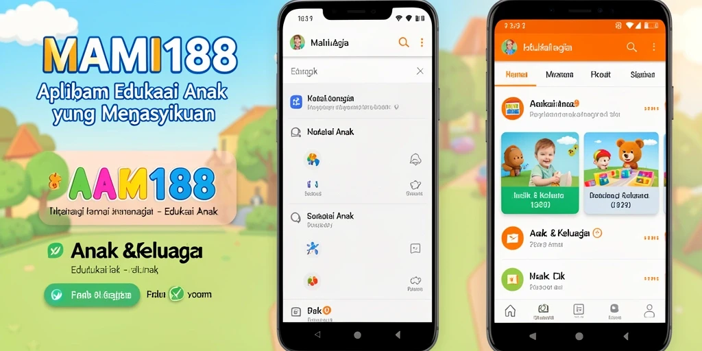 Tampilan antarmuka MAMI188 yang interaktif dan ramah anak.