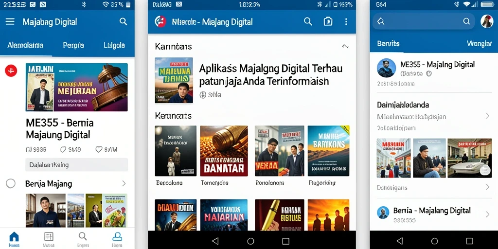 Antarmuka ME355 yang modern dan fungsional untuk Majalah Digital.