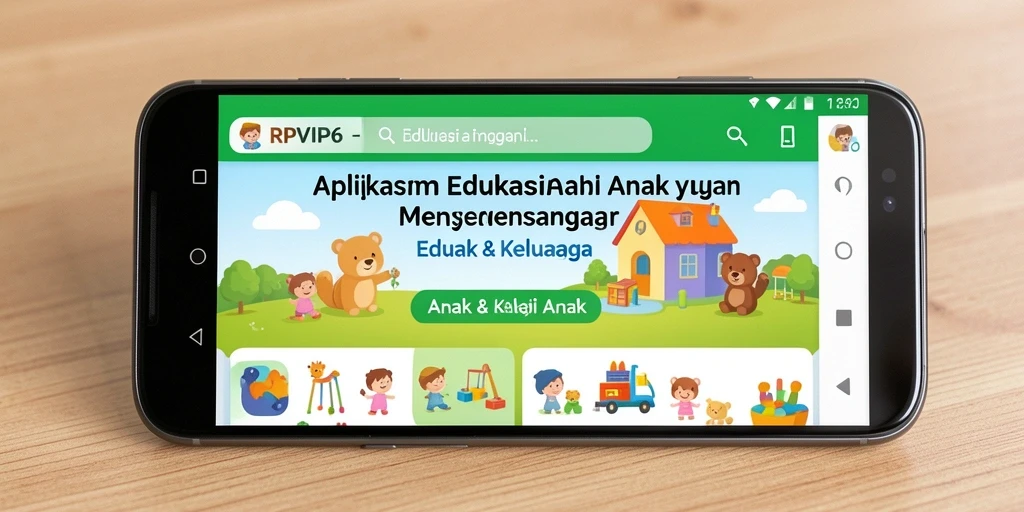 Antarmuka RPVIP6 yang menarik untuk belajar anak.