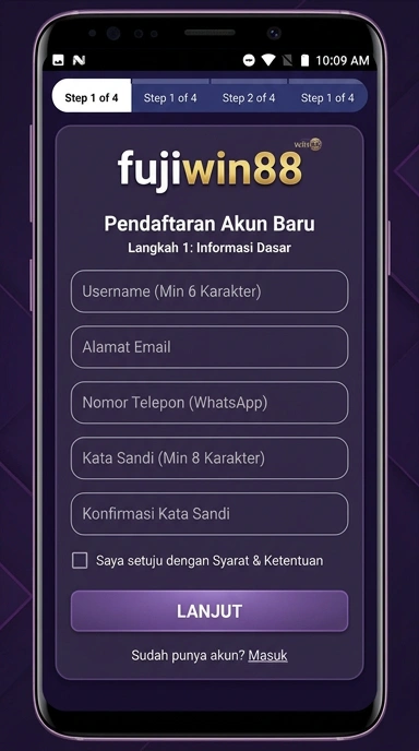 Cara Registrasi Akun Baru fujiwin88 dengan Mudah